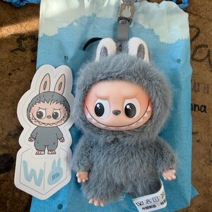 Charming Gray Bunny Costume Action Figure